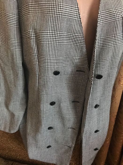 Жакет HERMANN LANGE COLLECTION в клітинку піджак розмір 46 наш