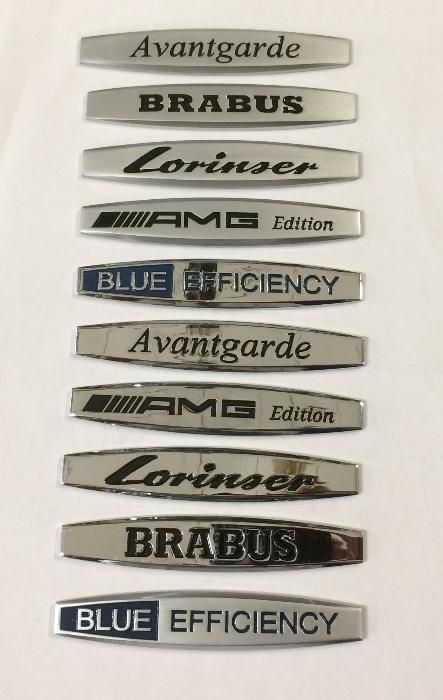 Эмблемы крыла Mercedes AMG Lorinser Blueefficiency Brabus Avantgarde