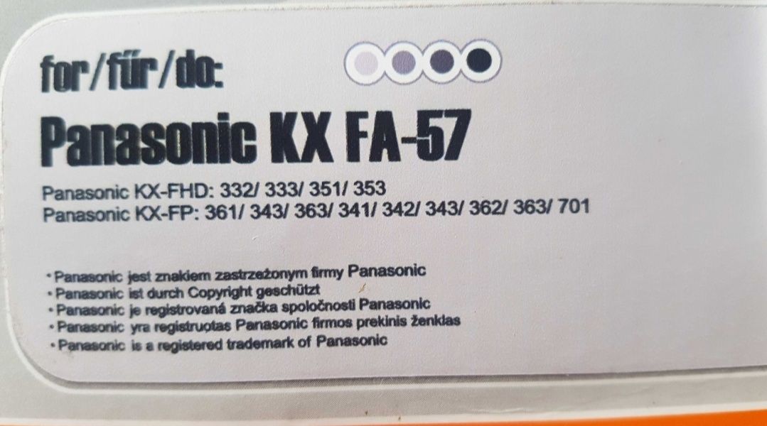 Folia do faksu panasonic kx fa-57