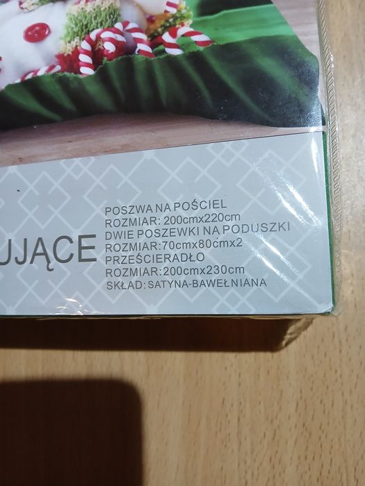 N85 komplet pościeli 5D świąteczna bałwany