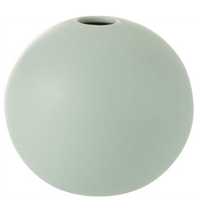 J-Line Pastelowy wazon ceramiczny w kształcie kuli 1102 12cm zielony