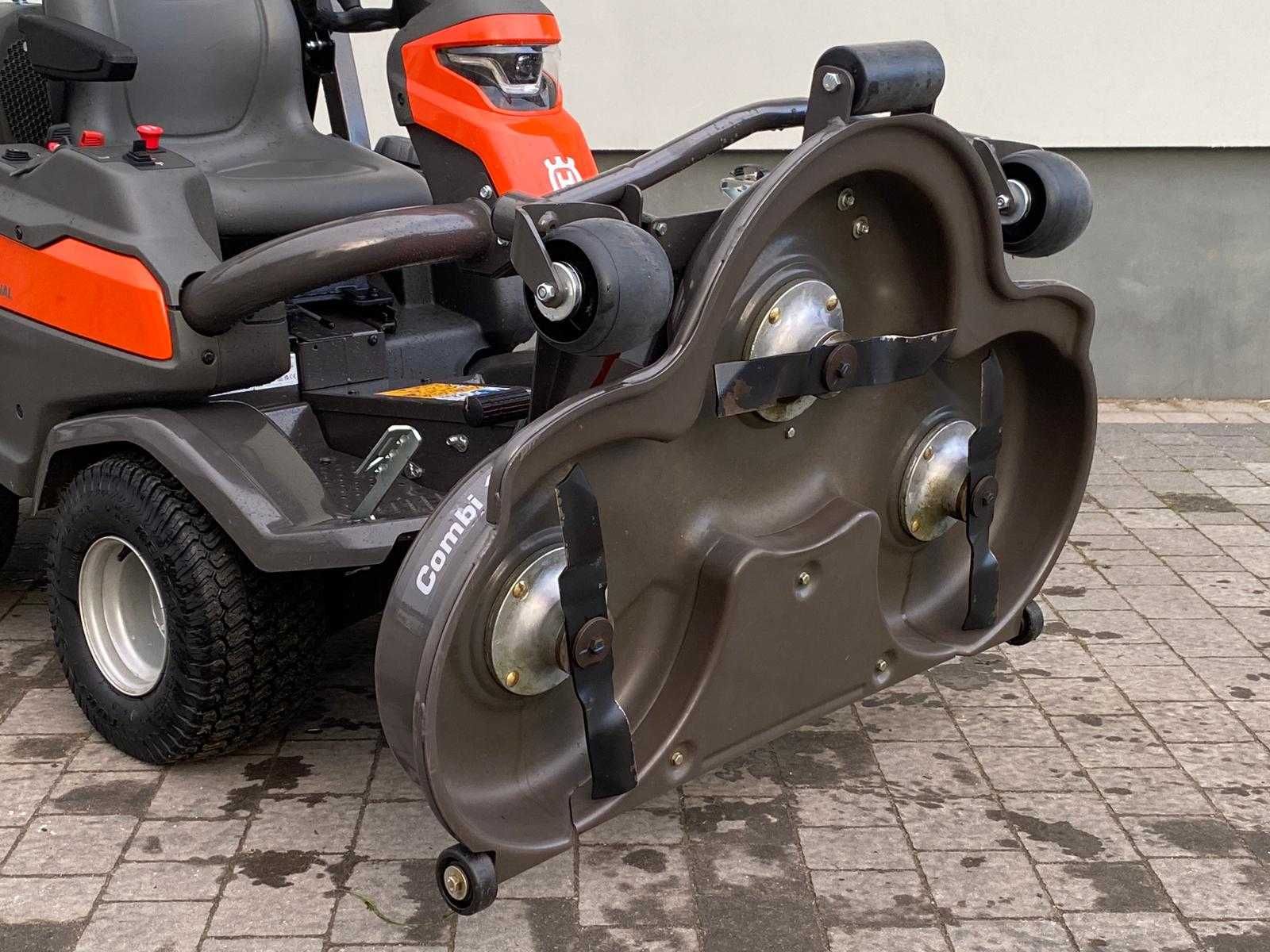 NOWY Rider traktorek kosiarka Husqvarna P 524X EFI z kosiskiem 137cm