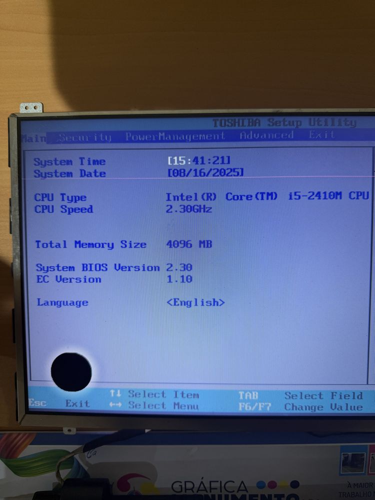 Toshiba Tecra R850