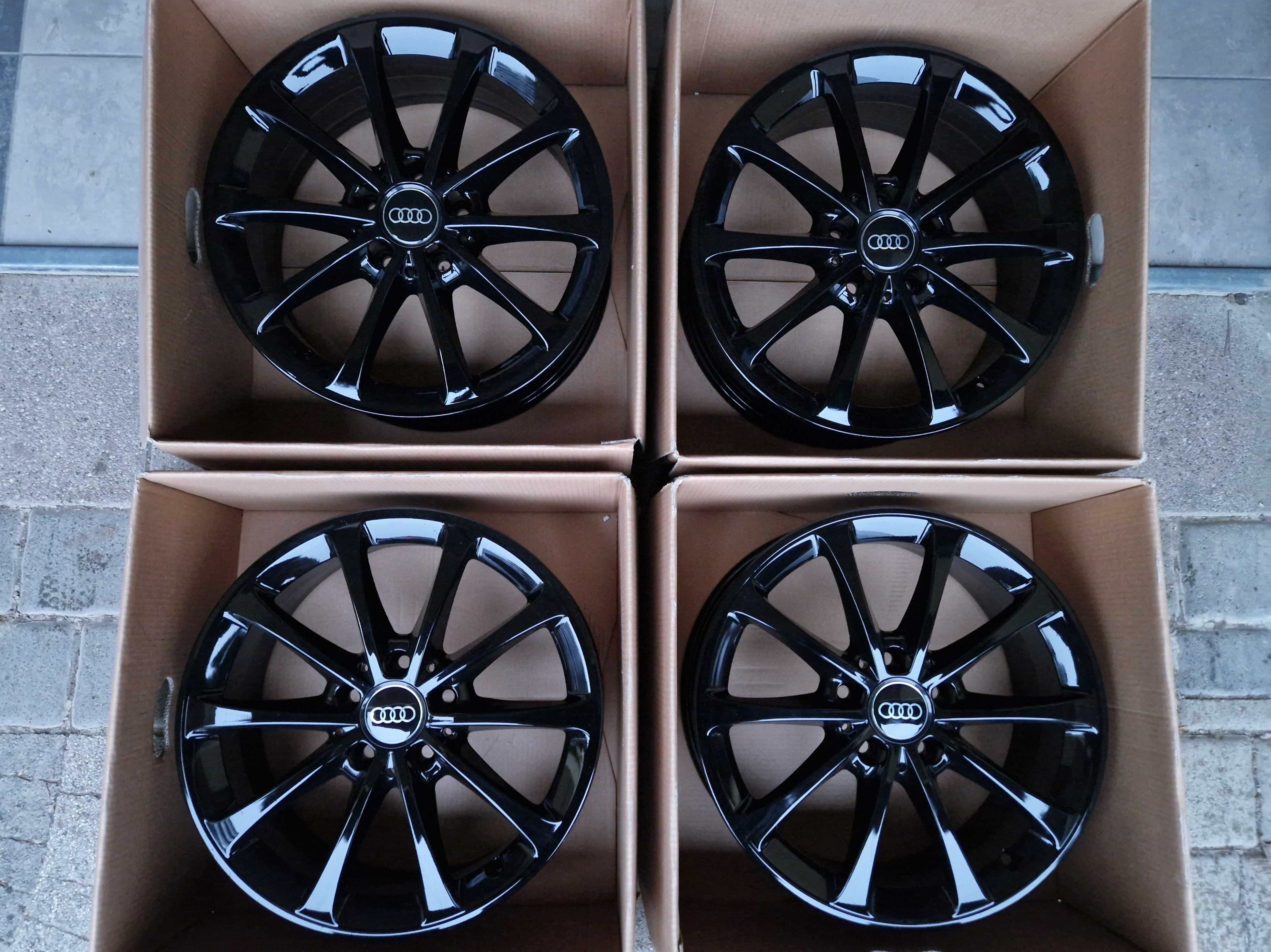 Alufelgi 17 5x112 Audi A3 A4 Q2 Q3 Seat Leon Exeo Altea Ateca Czarne !