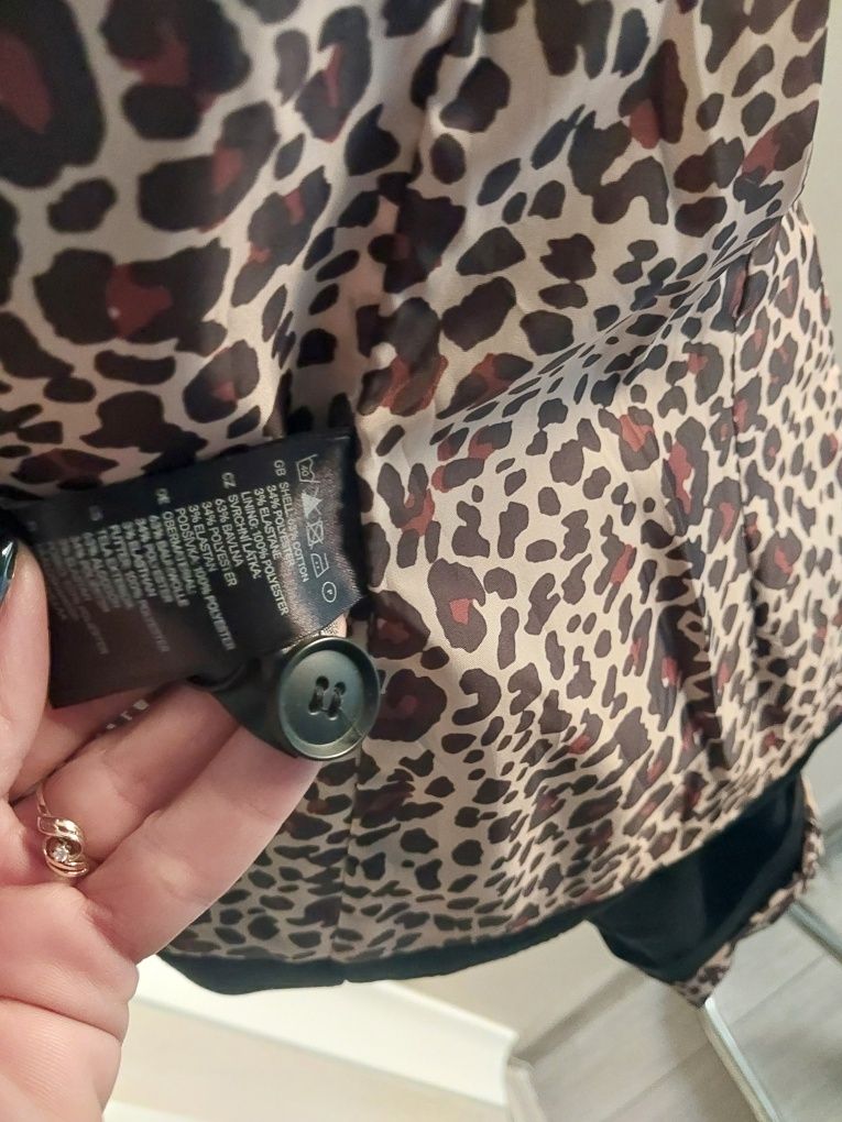 Nowa marynarka żakiet H&M 40 L czarna panterka