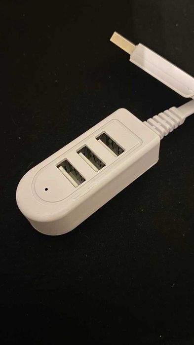 Кабель USB хаб продовжувач та тройник 3 в 1 індикатор роботи