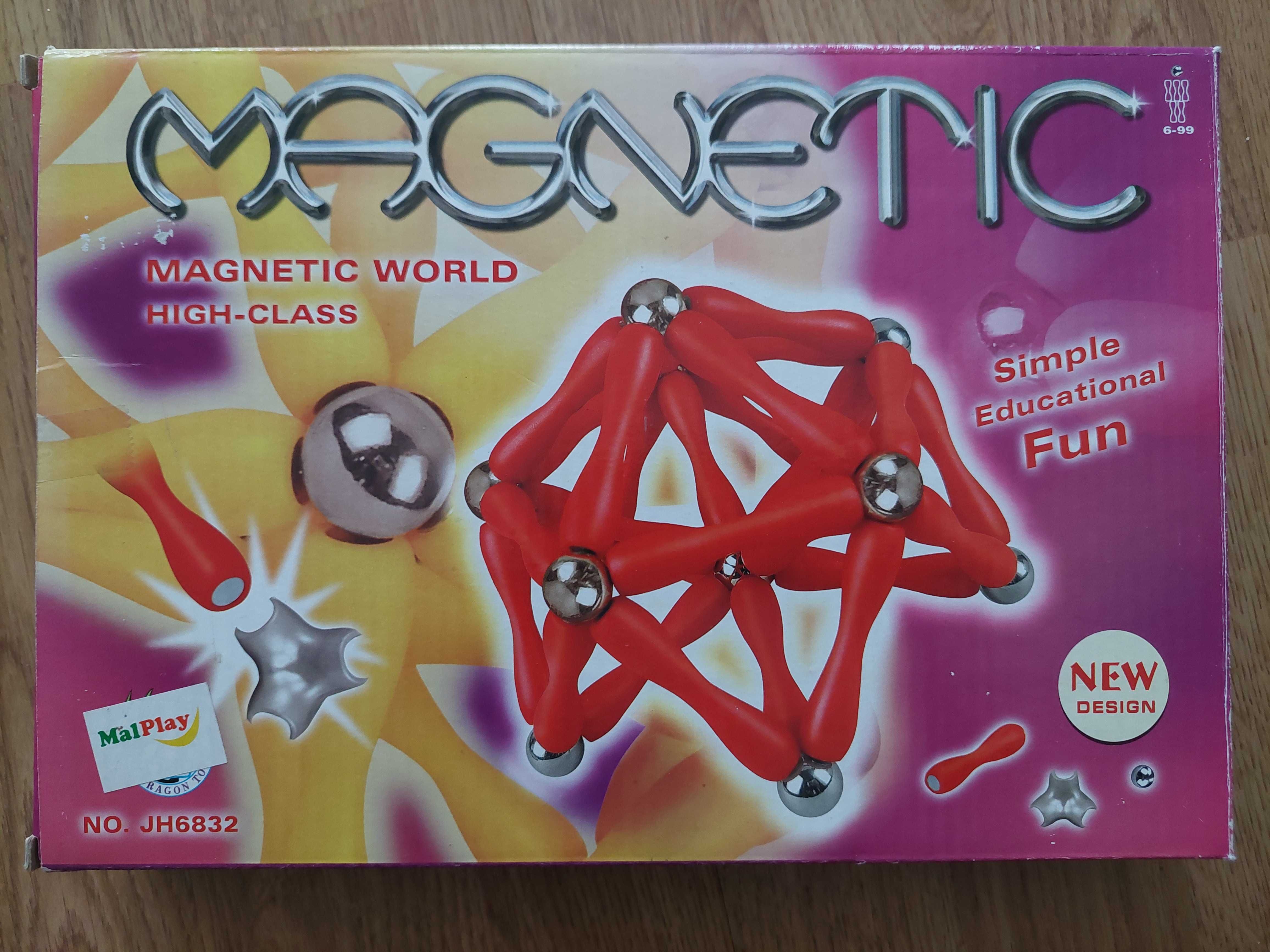 Klocki magnetyczne MAGNETIC układanka magnes kulki