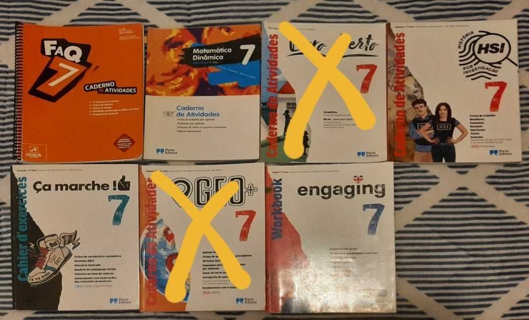 Cadernos de atividades