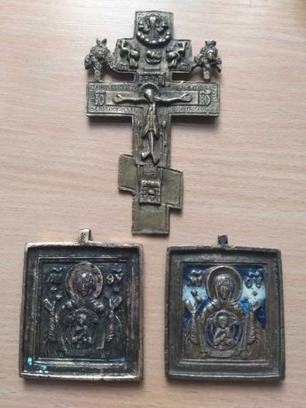 Іконки і хрест 18-19 століття
