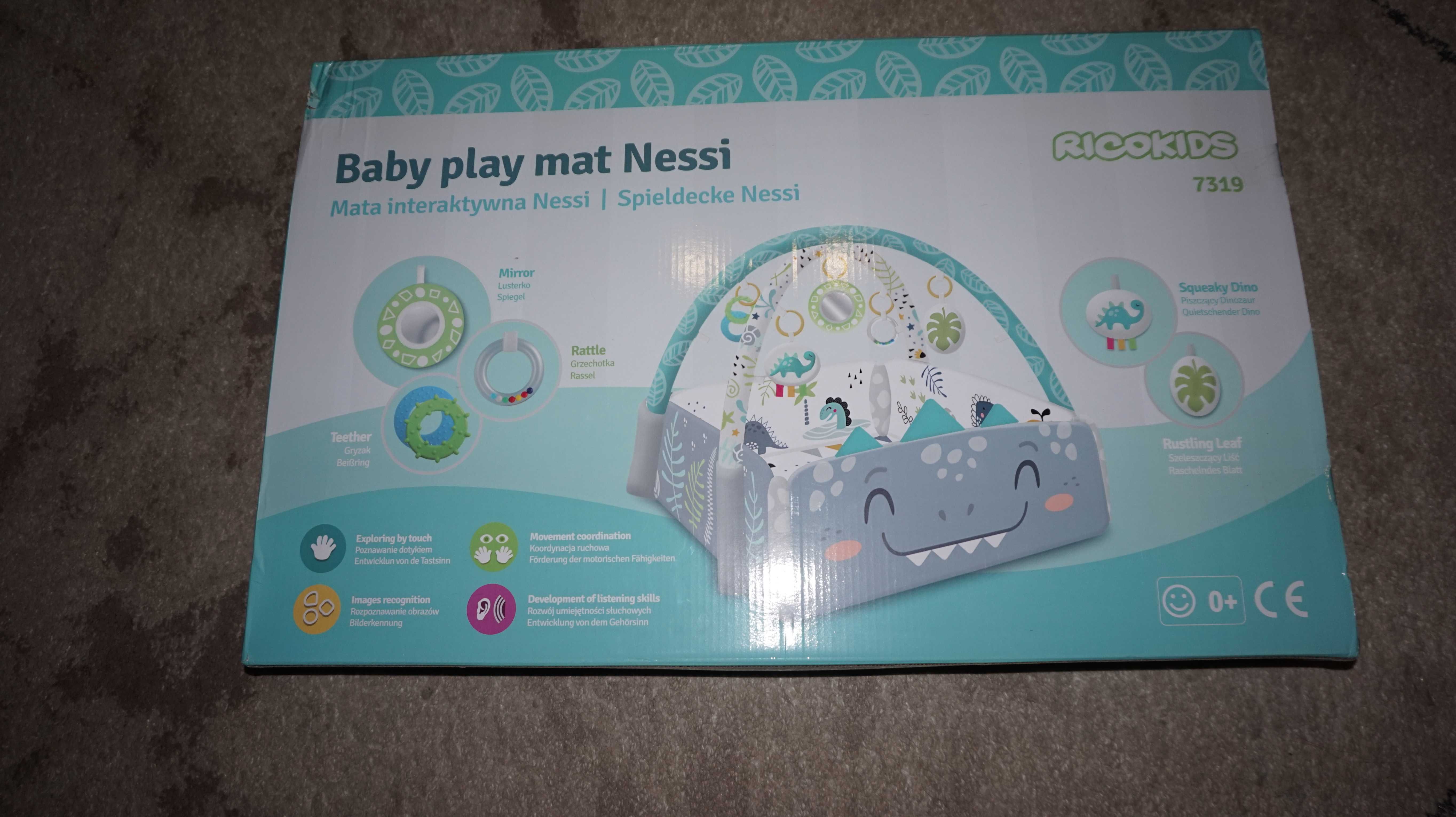 Mata edukacyjna interaktywna NESSI 3w1 - RICOKIDS - GRATIS poduszka