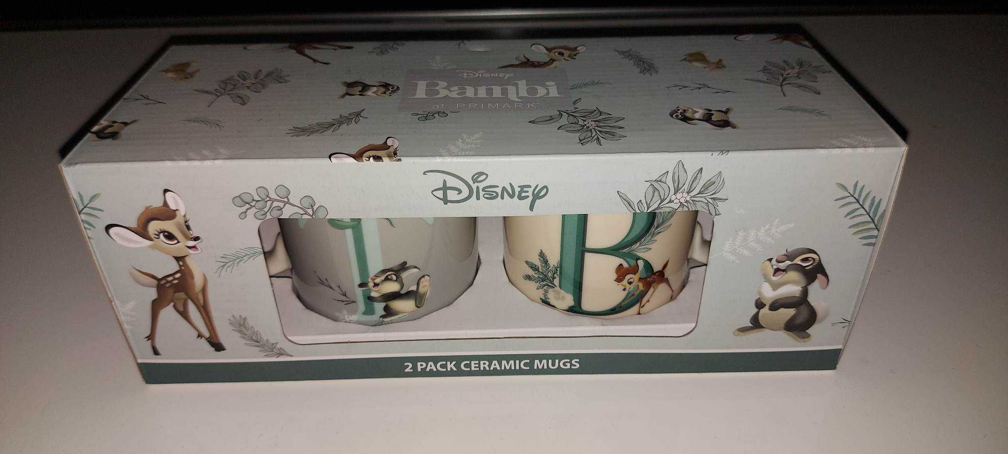 KUBKI - 2 ORYGINALNE Bambi Disney - super prezent, ładnie zapakowany