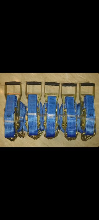 Стяжні 5 тонні ремені з великою трищіткою