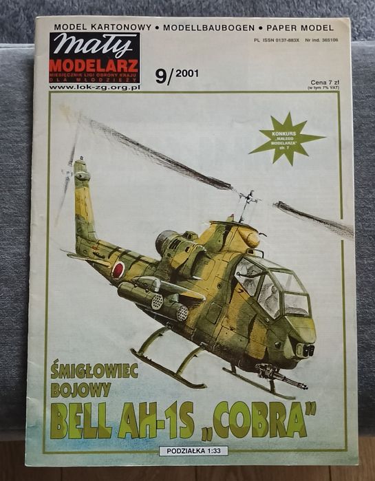 Mały Modelarz 9/2001 - śmigłowiec BELL AH-1S COBRA