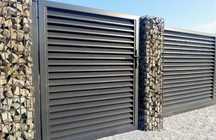 Ogrodzenie nowoczesne palisadowe metalowe żaluzja gabiony brama kuta