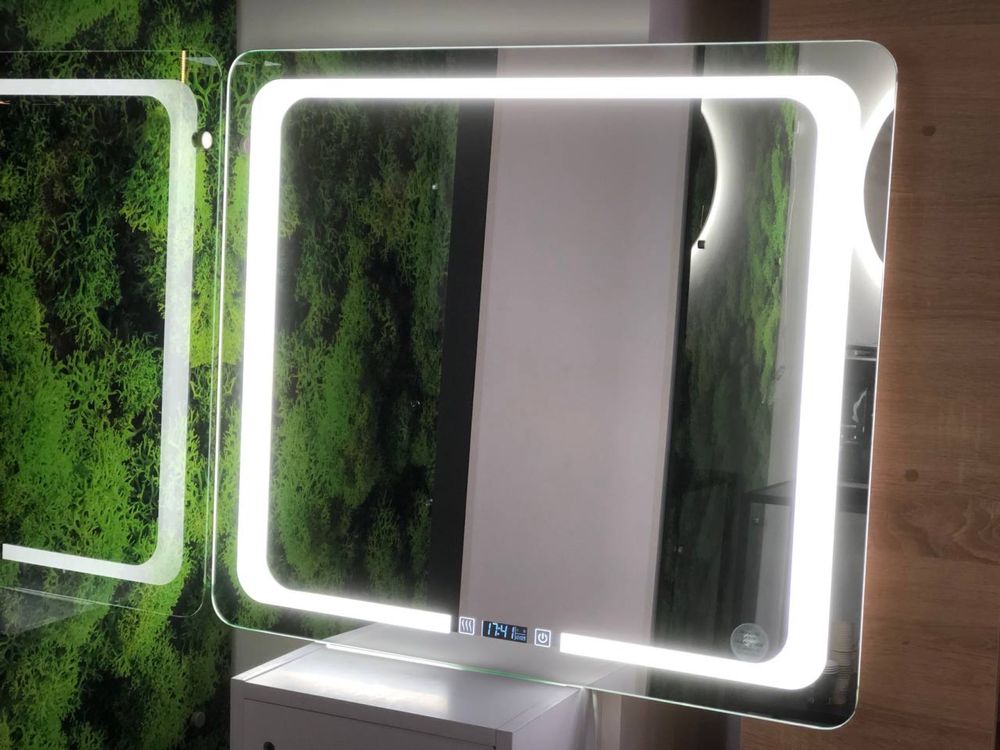 Дзеркало з led лед підсвіткою часами, смарт екран виготовляємо