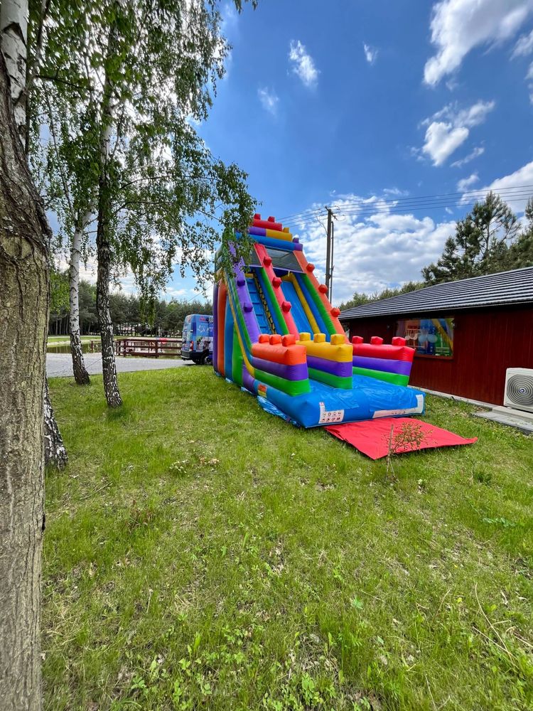 DMUCHANIEC + WATA CUKROWA zjezdzalnia plac zabaw