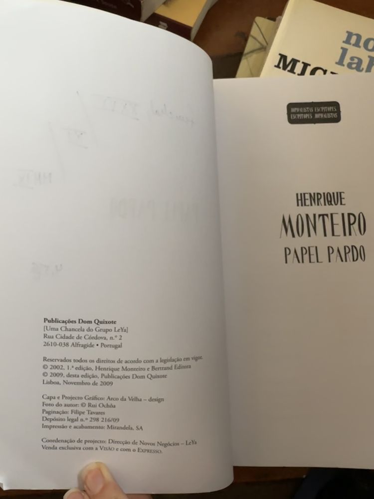 livro Henrique Monteiro - Papel pardo.