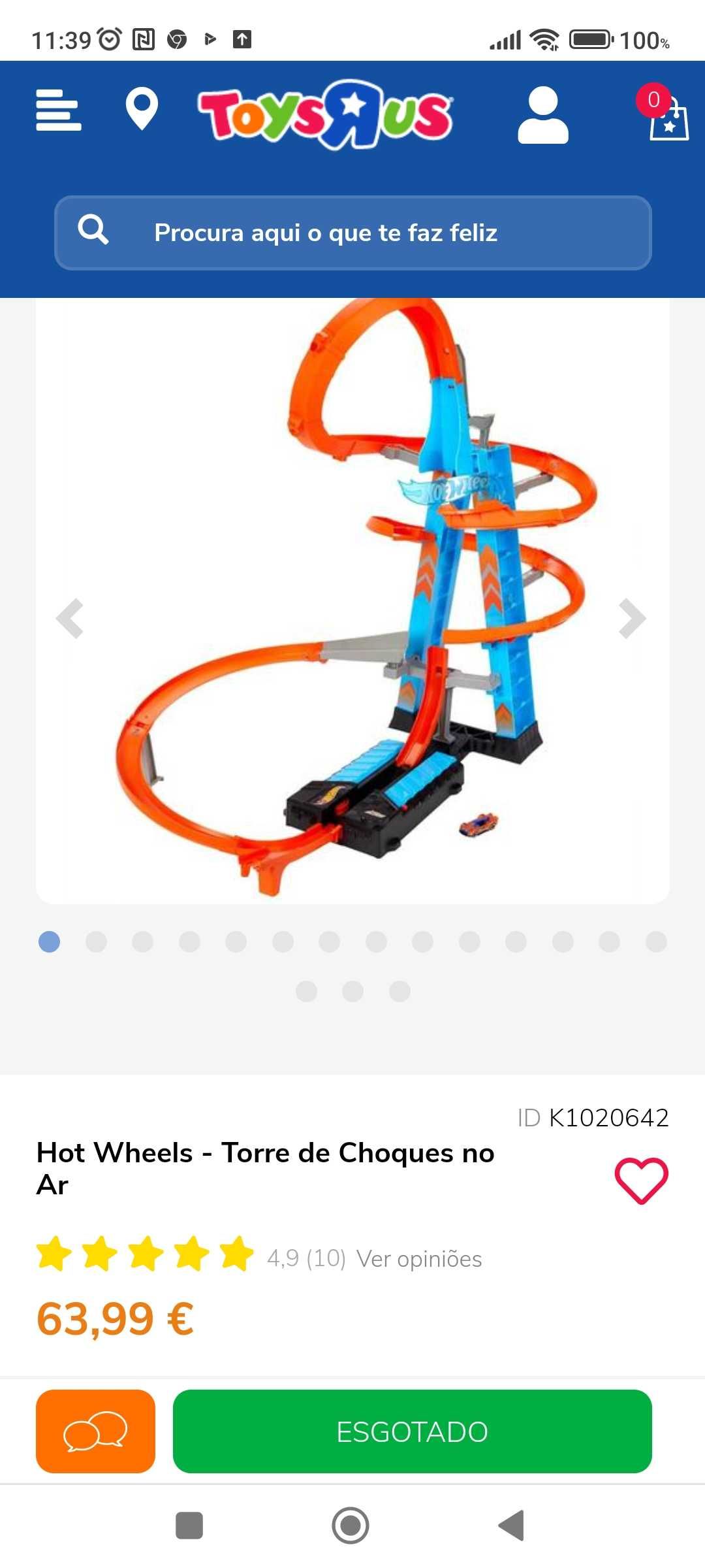 Hot Wheels  Torre de choque no ar