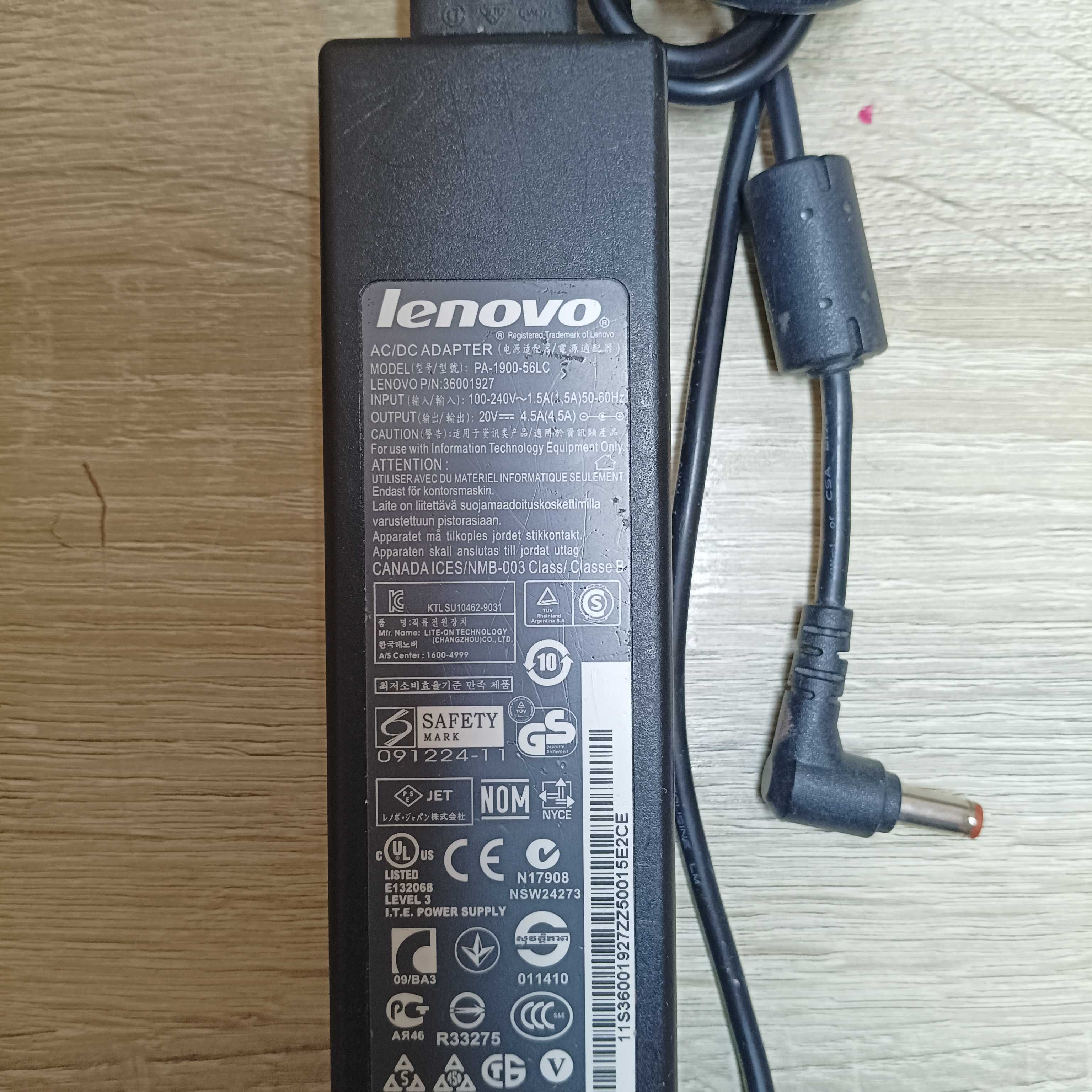 Zasilacz laptopa Lenovo 90W 20V 4,5A