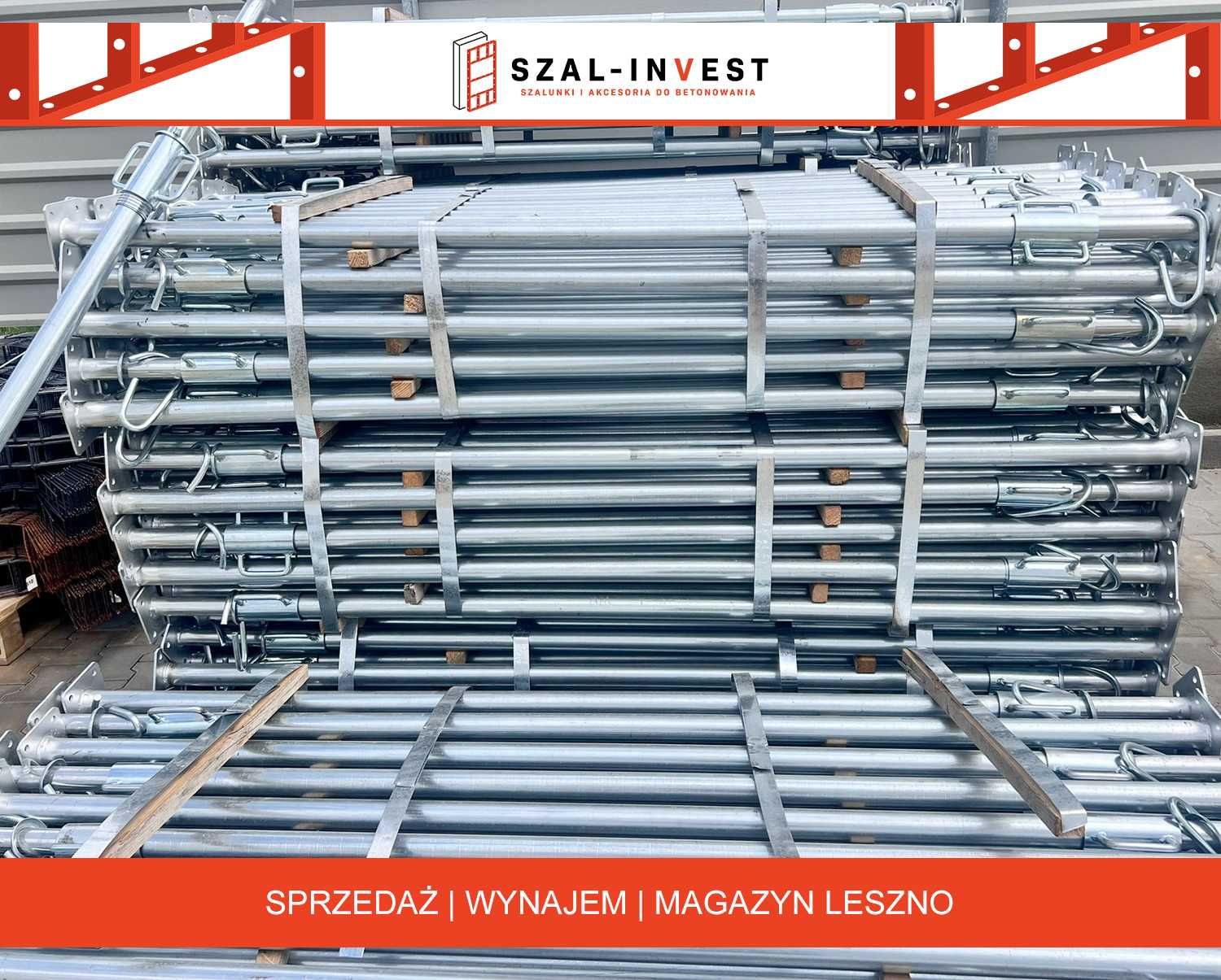 Podpory, Stemple, 3,2m i 3,6m 8KN NOWE Strop Szalunki Dźwigary