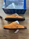 ButyDamskie Birkenstock_Boston_Soft_Footbed_Suede_Suede_Mink R.38