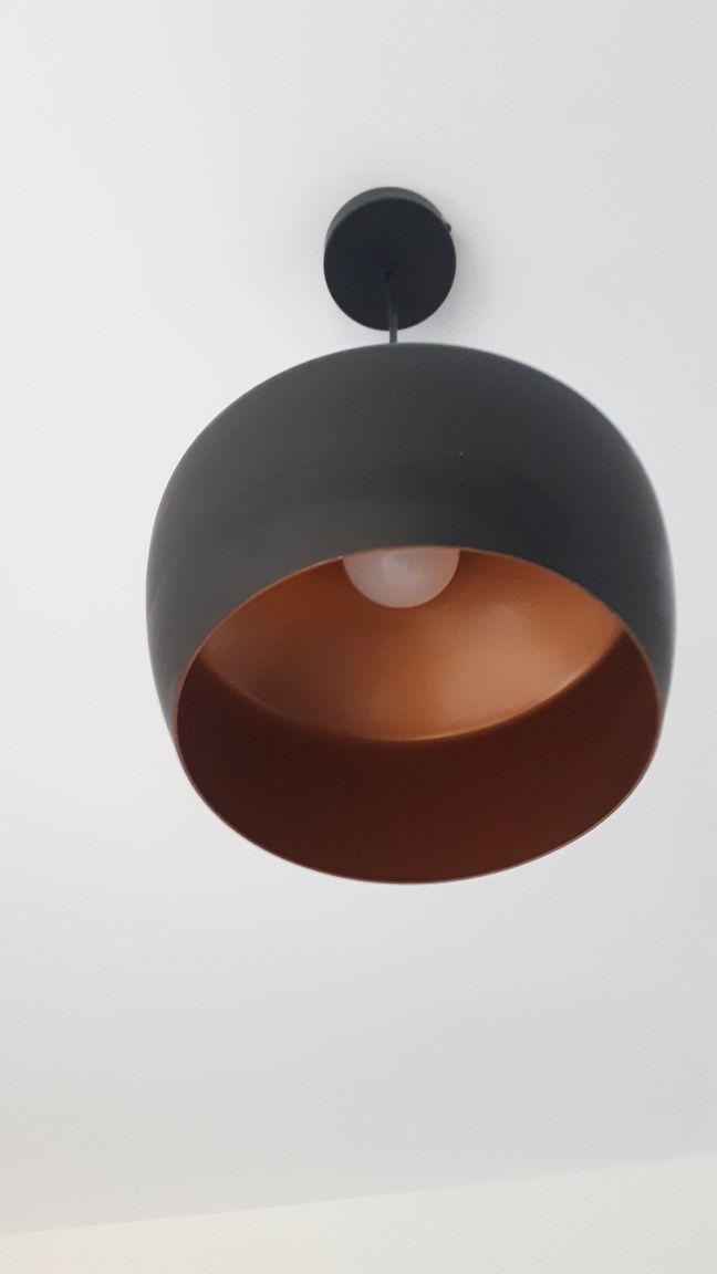 Lampa czarno złota loft