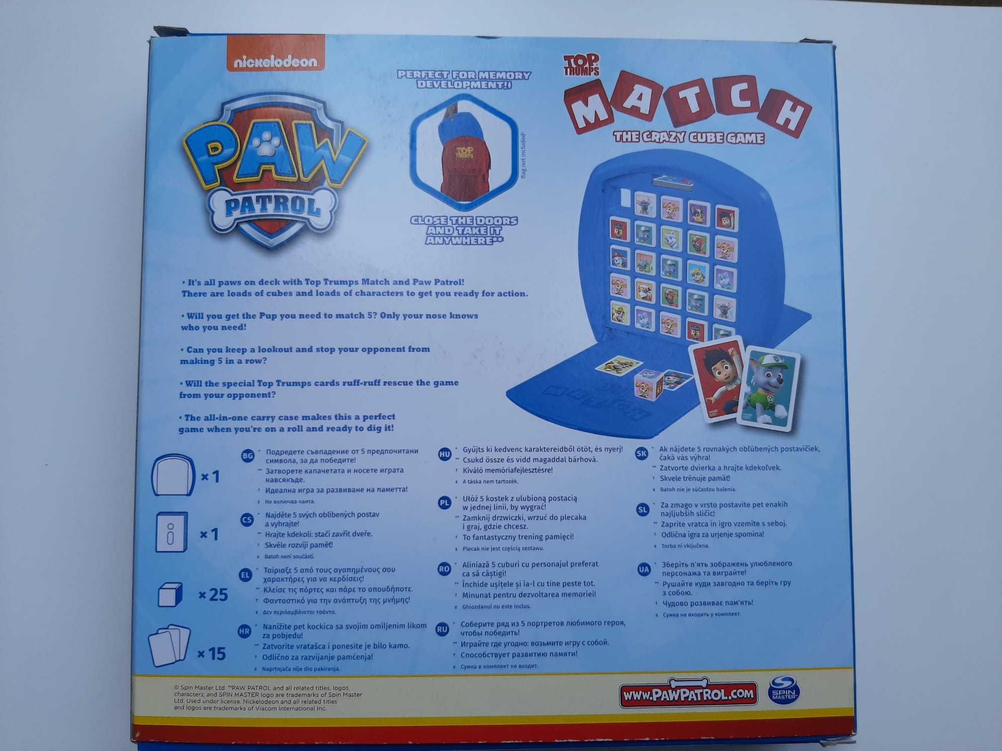 Top Trumps Match, Psi Patrol, gra logiczna edukacyjna, jak memory ?