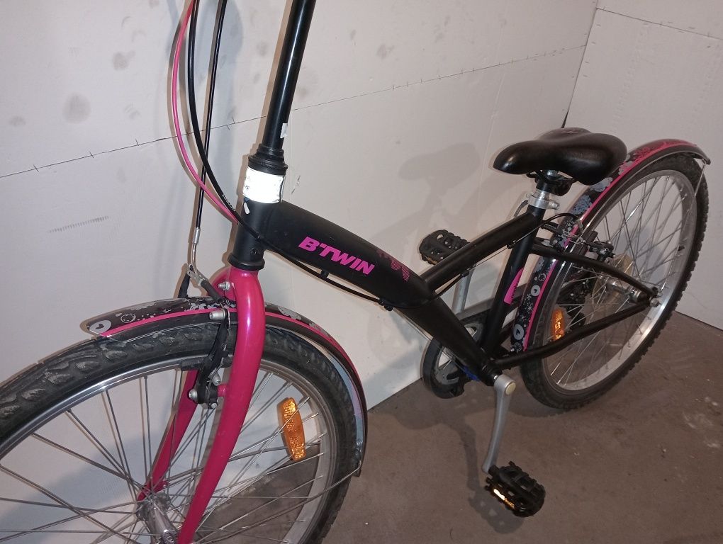 Rower dla dziewczynki BTWIN 24 cale