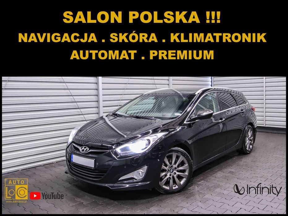 Hyundai i40 AUTOMAT + Salon POLSKA + SERWIS + Navi + Skóra + Xenon !!!