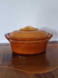 Ceramiczny pojemnik z pzrykrywką Vintage