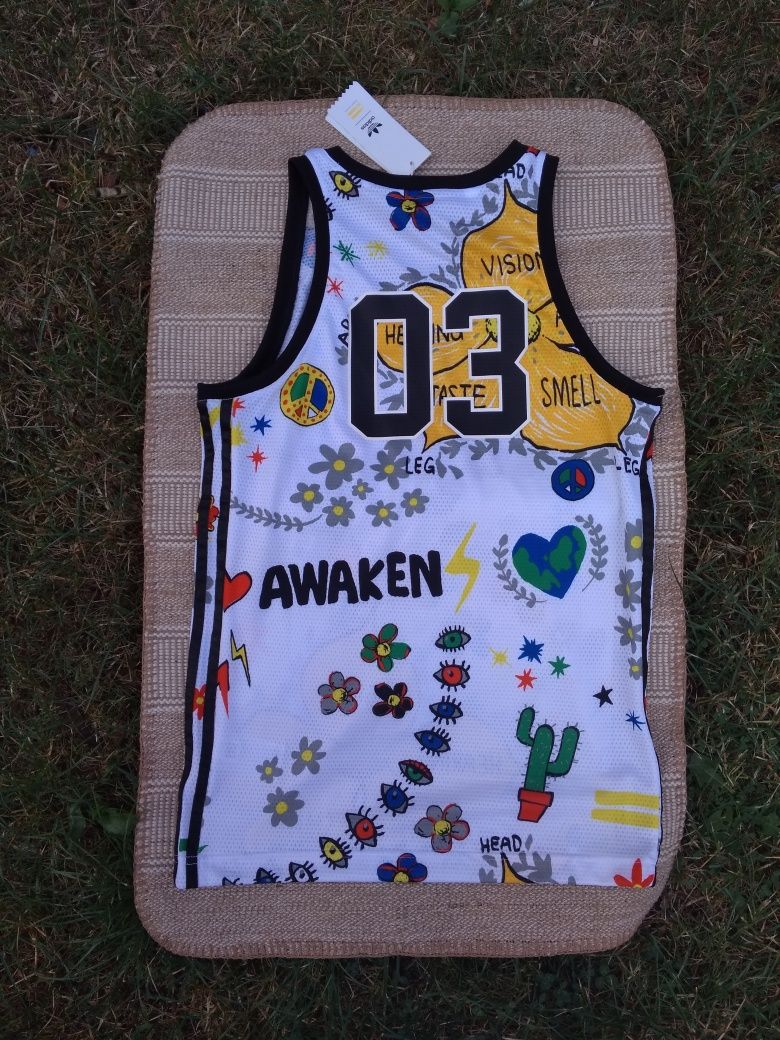 Adidas koszulka Pharrell Williams Doodle top Xs
