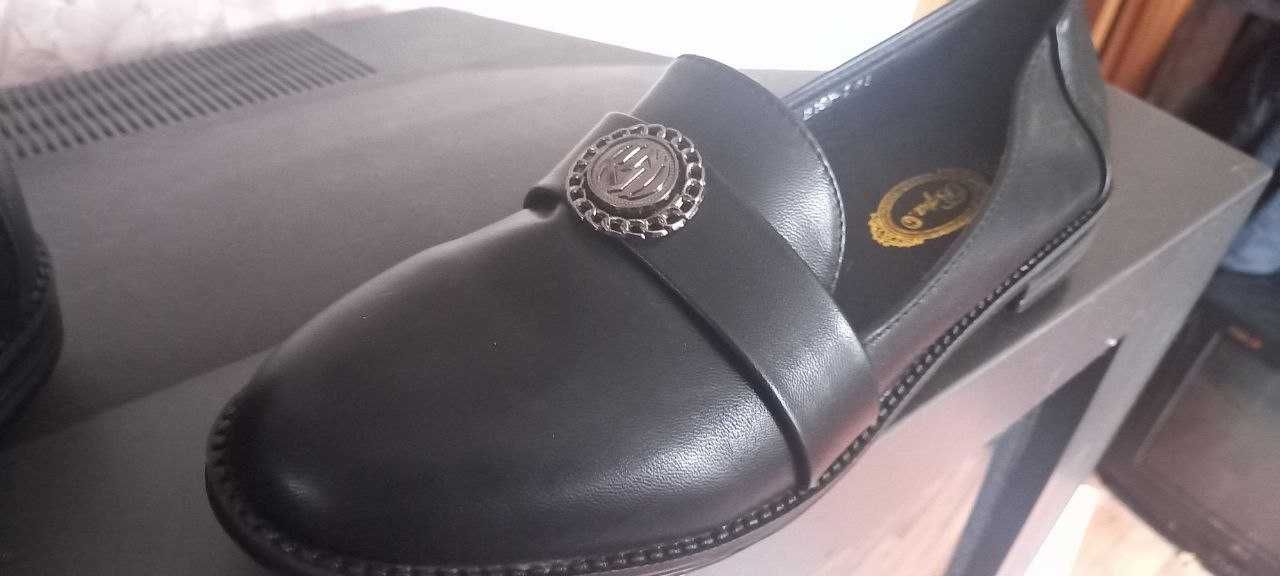 Новые туфли чёрные экокожа размер 39,5-40 ТОЛЬКО ДОНЕЦК