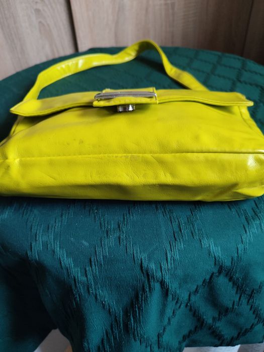 Torba limonkowa damska na ramię