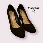 Sapato Camurça Salto Alto Marypaz