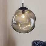 Lampa wisząca czarna szkło SOL TK Lighting Loft