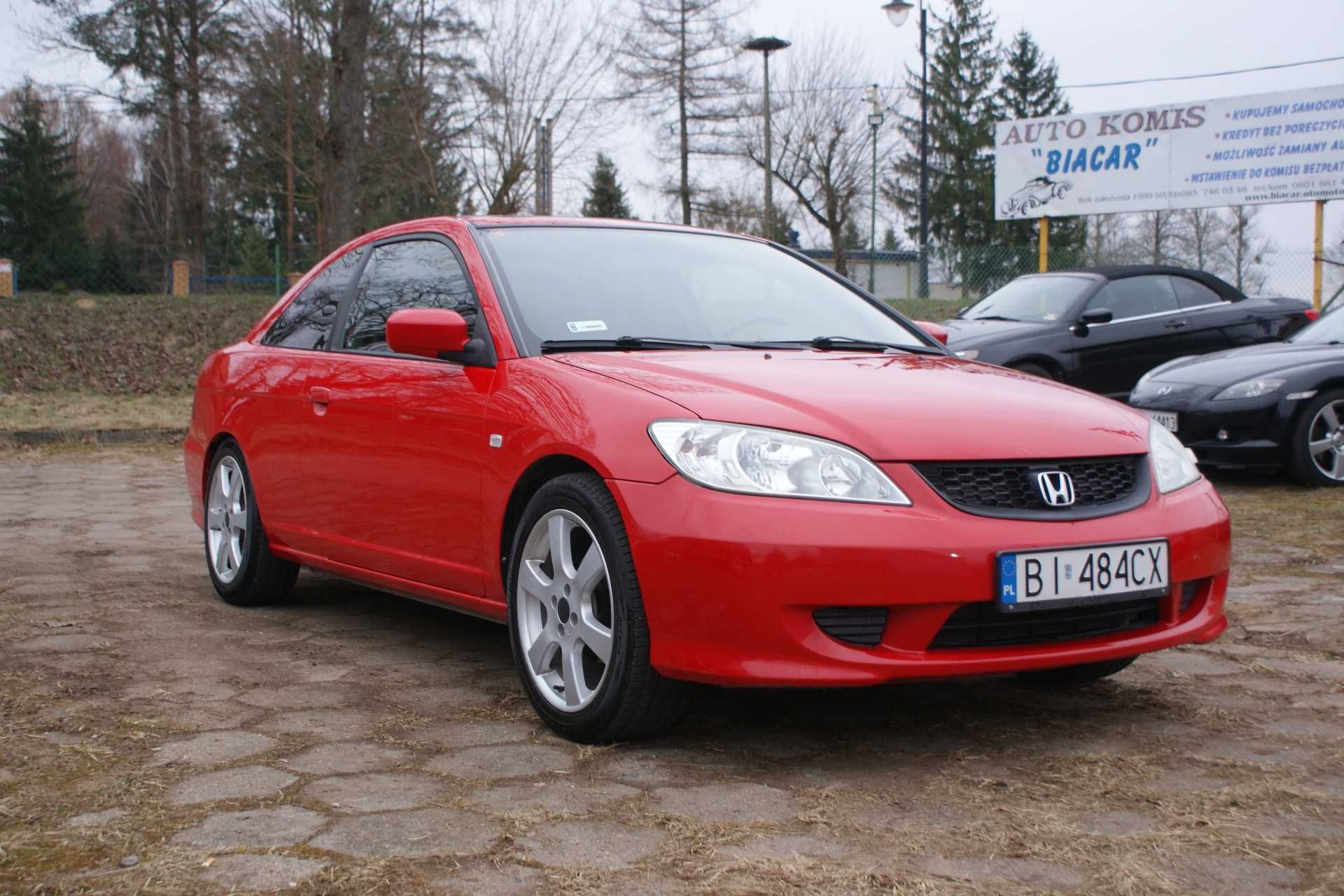 Honda Civic 1.7i Automat Coupe Nowe Koła Zadbana