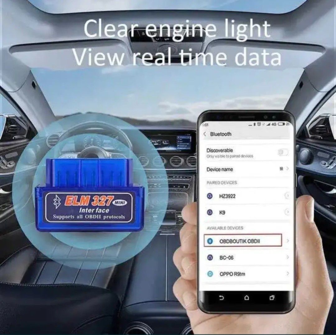 Elm 327 OBD II Bluetooth Wysoka kompatybilność z aplikacjami