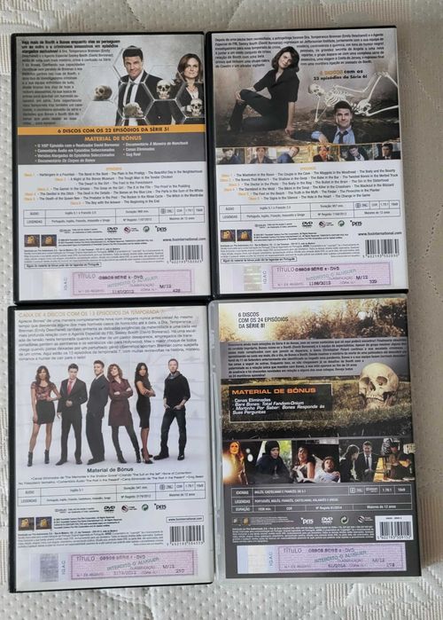 DVD Bones Season 1-8 (Ossos Temporadas 1-8)