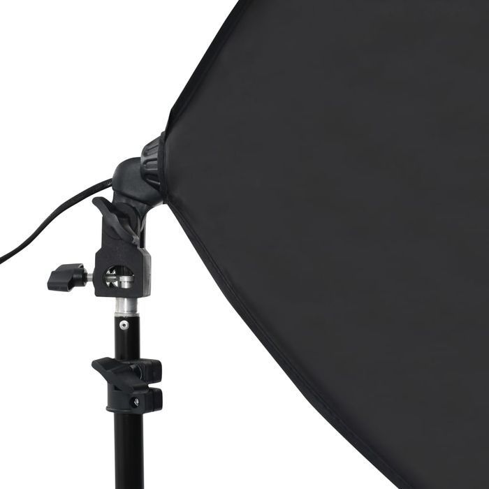 Vidaxl Fotograficzny Zestaw Studyjny Z Lampami Softbox I Tłem