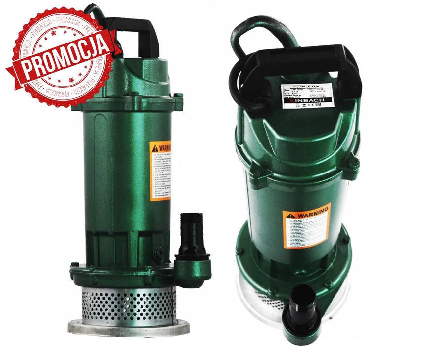 Pompa Bez Pływaka Do Wody Brudnej/Czystej Mocna | WYPRZEDAŻ -20%