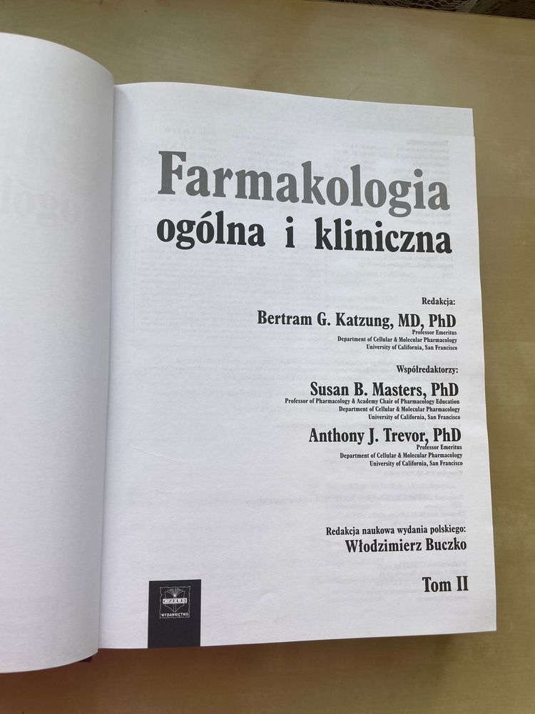 Książka Farmakologia ogólna i kliniczna (dwa części)