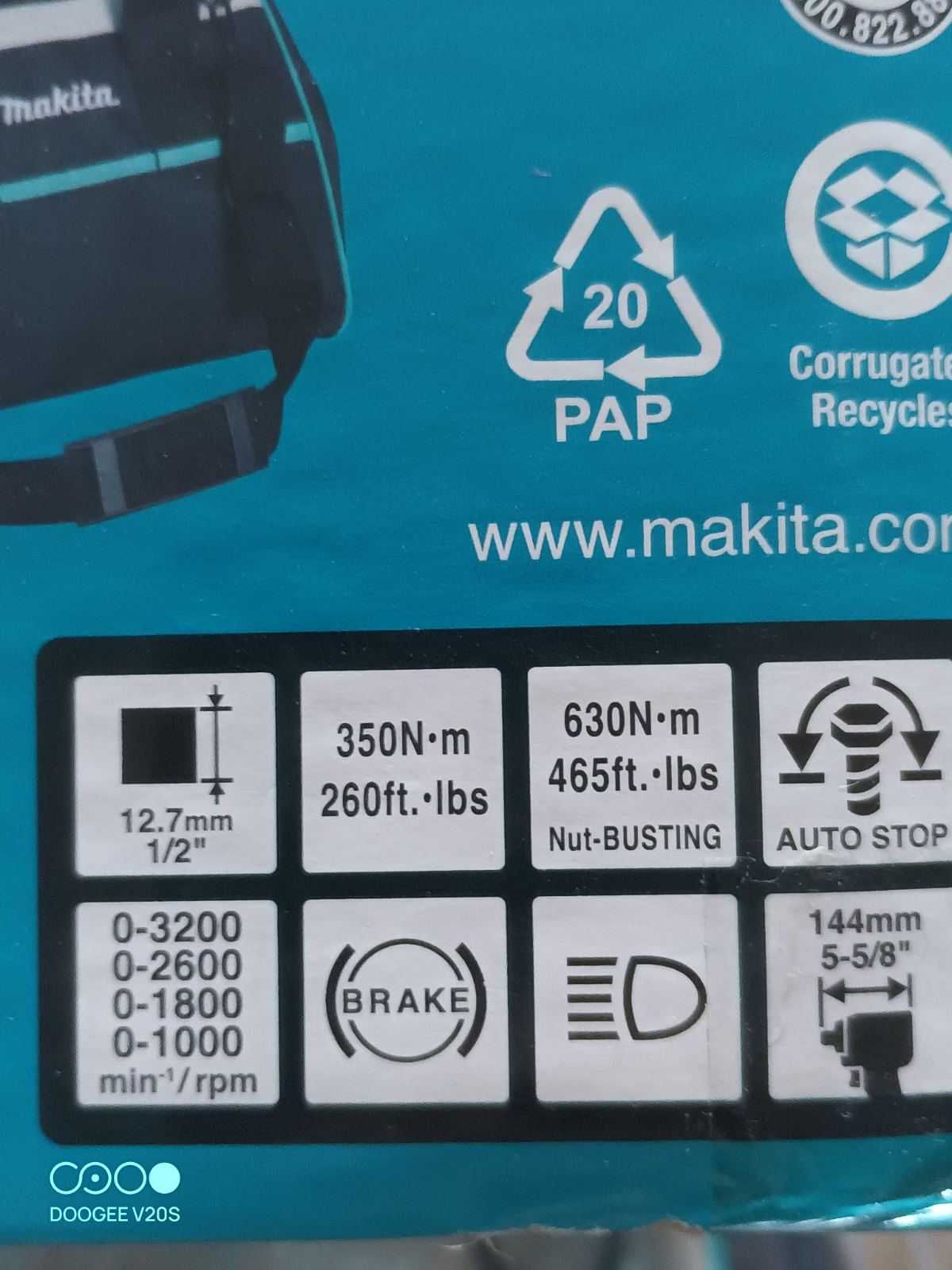 Makita GWT05D 40V XGT Mid Torque Impact Wrench