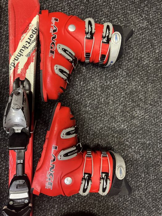 Zestaw Narty Elan 110cm + Buty Lange 22cm + kask Bolle