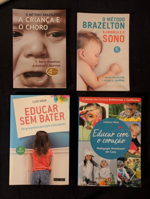 vários livros maternidade / paternidade