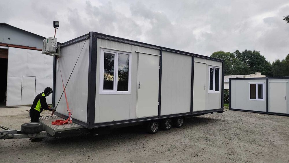 Kontener socjalny, pracowniczy, hotelowy, toaleta, aneks, 7x3m 21m²