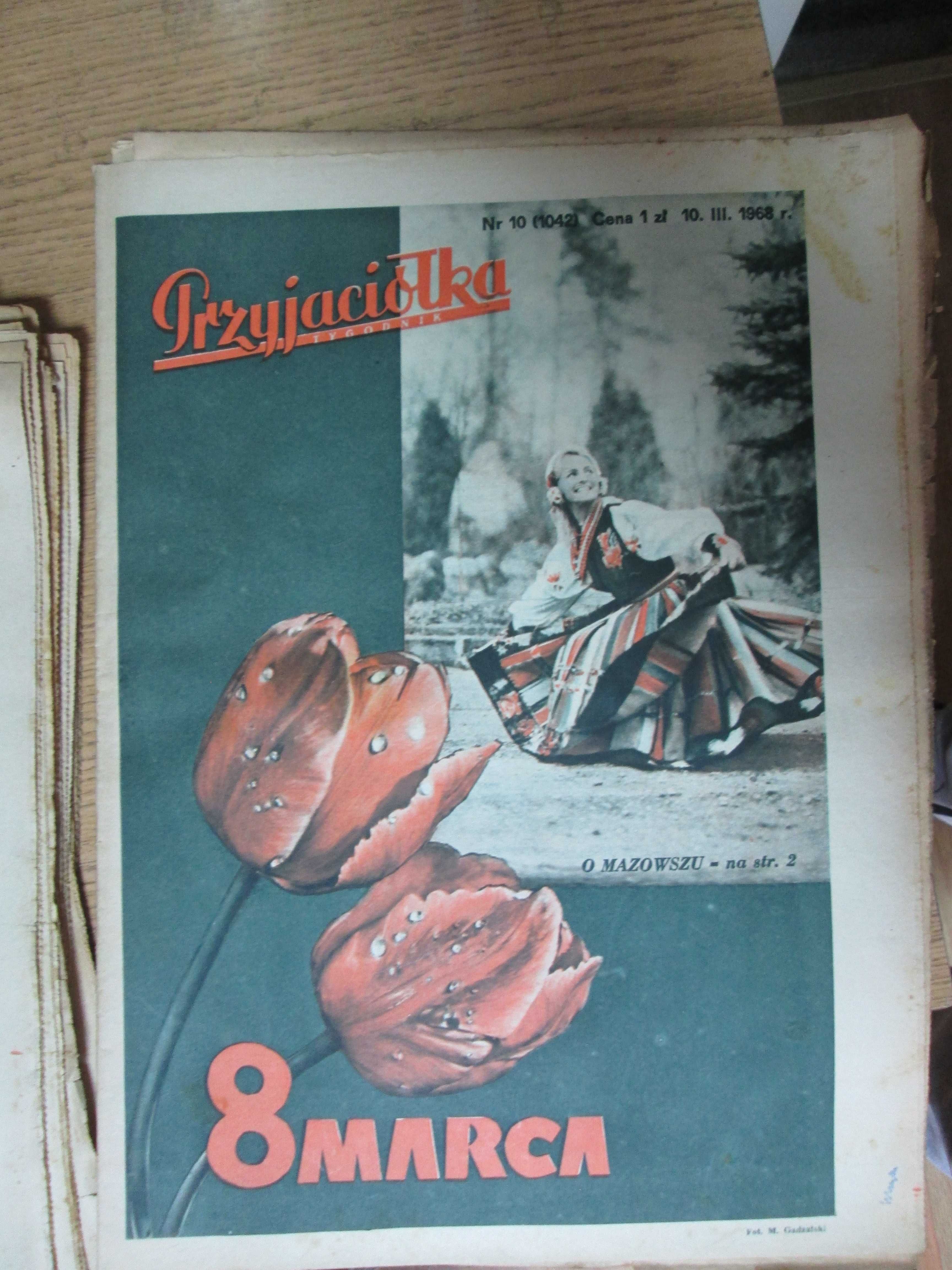 Przyjaciółka Tygodnik Czasopisma , Antyki Stare gazety