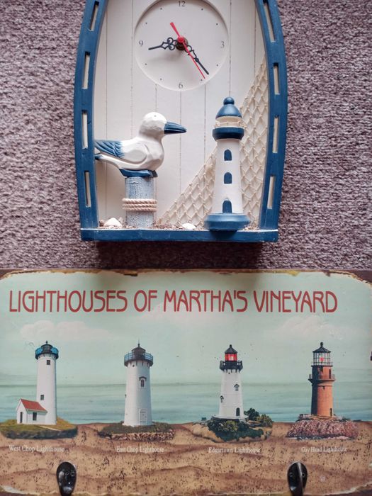 zegar i wieszak marynistyczny