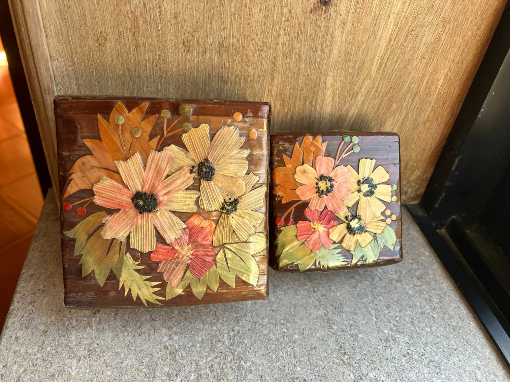 Conjunto de 2 caixas decorativas
