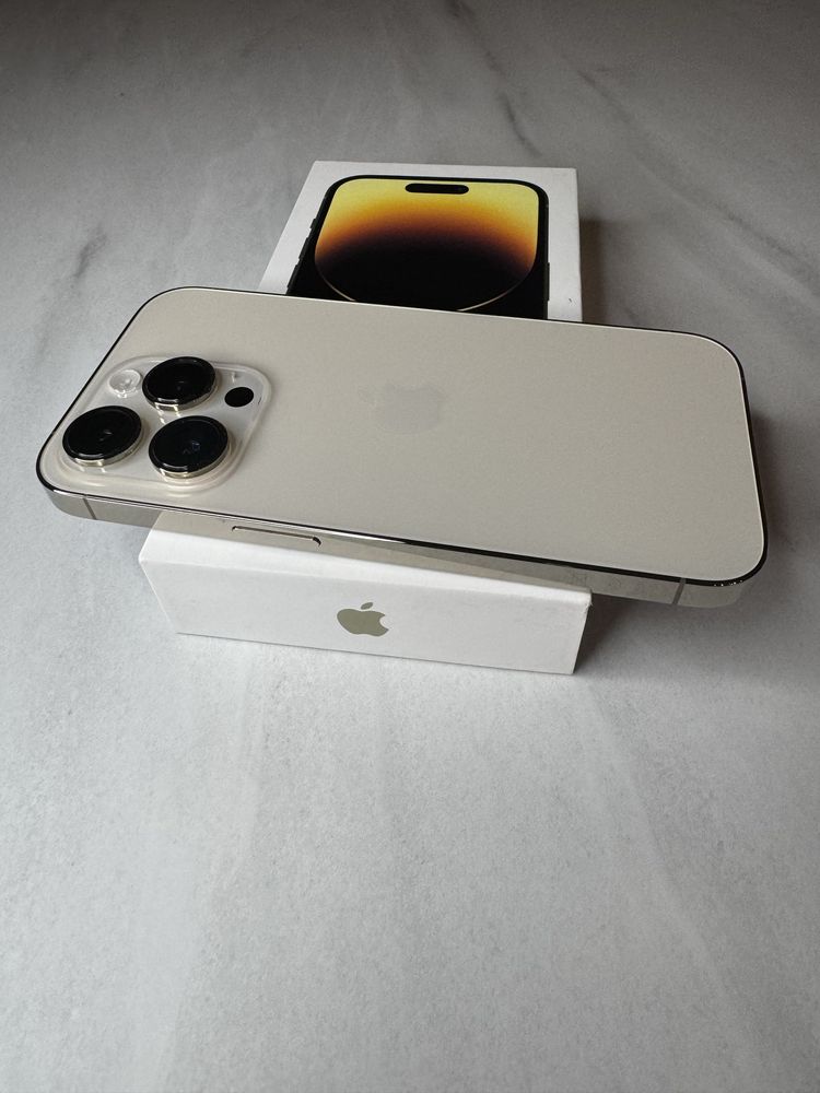Iphone 14 pro 128 gb gold jak nowy