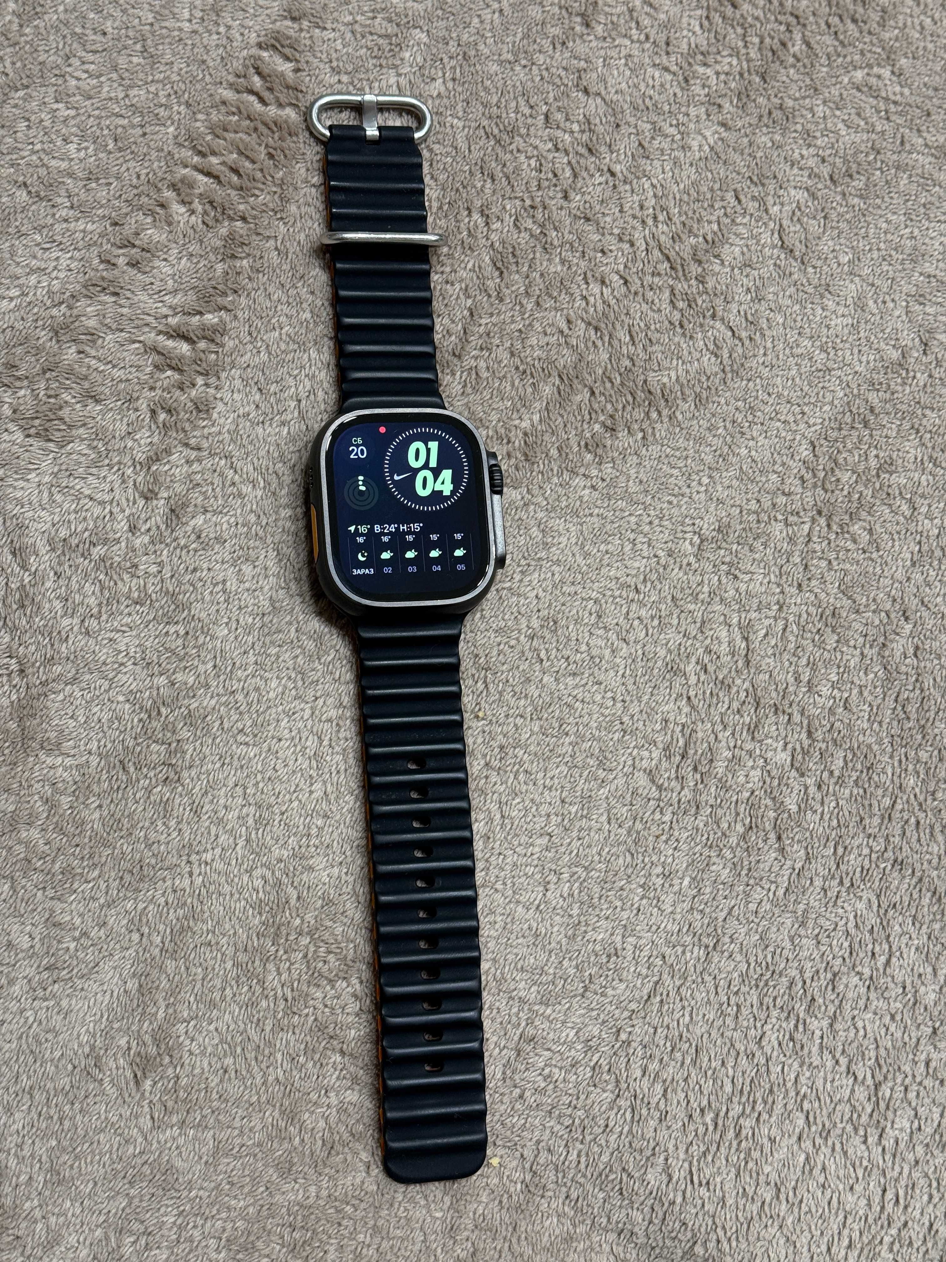 ЧОРНИЙ Apple Watch Ultra 2 49 mm Black Оригінал смарт годинник епл